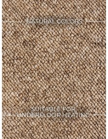 Világosbarna mosható futószőnyeg 80x240 cm Rocco Caramel – Elle Decoration