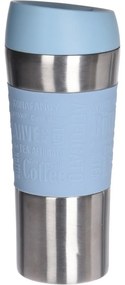 Tronto utazó termo bögre, 350 ml, kék, rozsdamentes acél, 8 x 20 cm