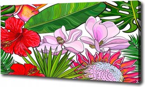 Vászonkép Hawaii virágok 100x70 cm