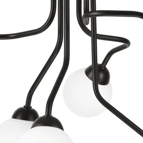 Felületre szerelhető csillár HOLLY 6xG9/5W/230V fekete