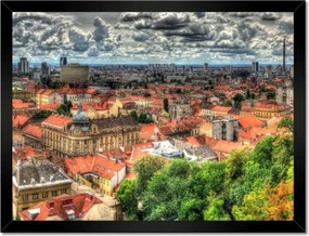 Poszterek keretben 40x30 Panoráma Zágráb
