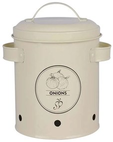 Vöröshagyma fém tároló, szellőző nyílással, 1,9 literes