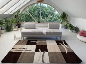 Comfort 4771 barna modern szőnyeg 60 cm-es szett