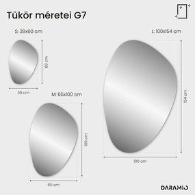 Atipikus tükör LED világítással G7
