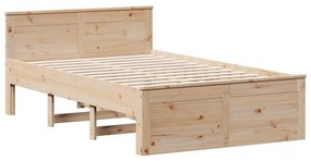tömör fenyőfa fejtámlás ágykeret matrac nélkül 135 x 190 cm