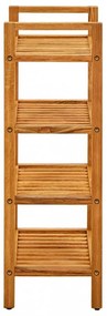 tömör tölgyfa cipőtartó 4 polccal 50 x 27 x 80 cm