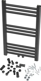 Fürdőszobai Radiátor Modern Létra Fekete Raven 70x40 cm