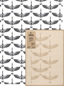 Festősablon Ismételhető Többször felhasználható 59x95cm Tapéta Daru Csorda Madarak