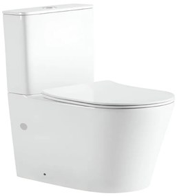 Viva ES AVVA monoblokk WC - perem nélküli - WC ülőkével komplett - mély öblítésű