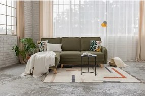 Zöld kordbársony kinyitható sarokkanapé (variálható) Tori – Bonami Selection