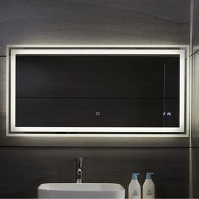 AQUAMARIN Fürdőszobatükör LED 33 W 120 x 60 cm