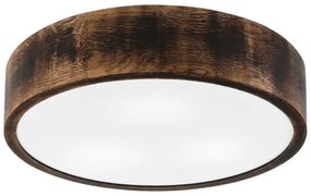 Fürdőszobai mennyezeti lámpa OAK SMOKY 3xE27/15W/230V IP54 37,5 cm tölgy/barna