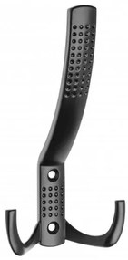 Fogas fém, K23-A0, kalaptartós, fekete matt