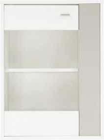 Nappali bútor, fehér/szürke, GENTA