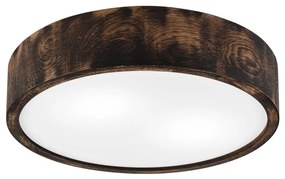 OAK SMOKY mennyezeti lámpa 2xE27/15W/230V, 37,5 cm, tölgy/sötétbarna