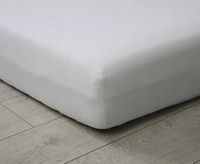 Jersey gumis lepedő exkluzív vastag Fehér 220x200