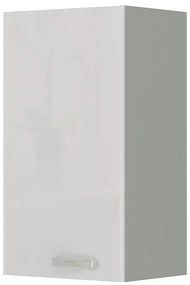Felső konyhaszekrény Brunea 40 G-72 1F (szürke + fényes fehér). 1024989