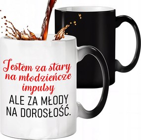 Mágikus Bögre Fekete Matt Fiatalon Felnőttkorra Ajándék Lányoknak