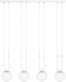 Emibig modern függeszték glam fehér emi1115/4