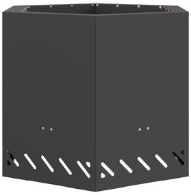 Tűzrakó Fekete 58 x 58 x 51 cm Acél