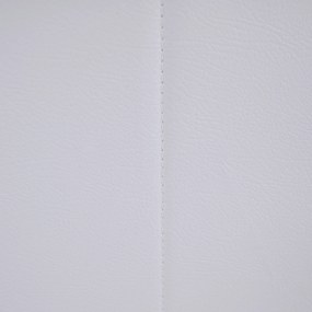 Összehajtható puff, textilbőr fehér, TELA NEW