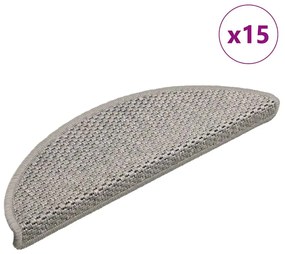 15db szizál hatású ezüst színű öntapadó lépcsőszőnyeg 56x17x3cm