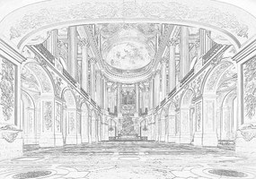 Fotótapéta - Versailles-i nagyterem (152,5x104 cm)