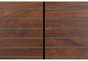 Barna szekrény diófa dekorral 80x130x40 cm Stripes – White Label