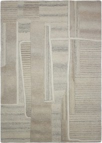Szürkésbézs kézi szövésű gyapjú szőnyeg 140x200 cm Lira – Flair Rugs