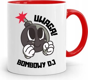 Dja Zene Bögre Piros Figyelem Bomba Dj nyomtatott fényképpel