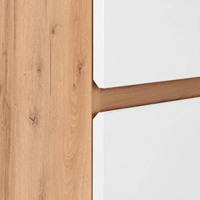 Vario Forte 35 függesztett oldal szekrény tölgy-fehér