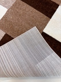 Nora 6921 barna modern szőnyeg 60 cm-es szett