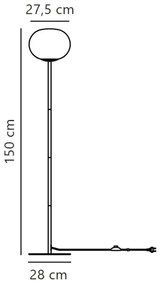 Nordlux - Állólámpa ALTON 1xE27/25W/230V arany