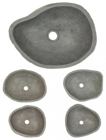 Ovális folyami kő mosdókagyló 38-45 cm