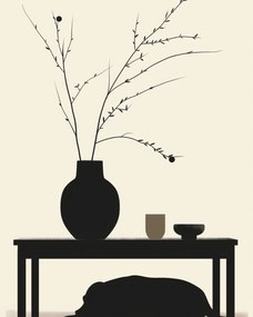 Poszter 40x50cm Pihenj Psino