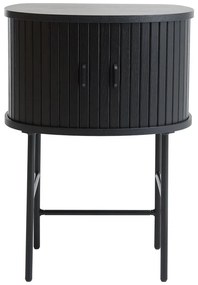Fekete éjjeliszekrény Nola – Unique Furniture
