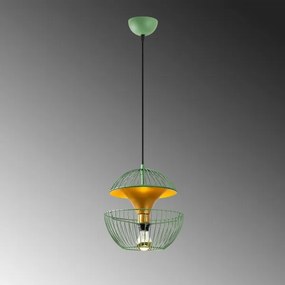 Csillár zsinóron TELMANDER 1xE27/40W/230V zöld