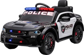 Elektromos Dodge rendőrautó fekete