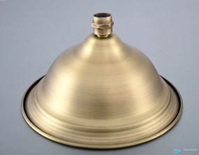 Zuhanyfej EYN GZA1720 harang alakú kivitelben, több színváltozatban, például antik sárgaréz és meleg sárgarézarany felülettel