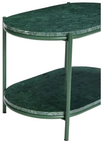 Sötétzöld márvány dohányzóasztal 34x58 cm Nusa – Hübsch