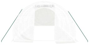 fehér acélvázas melegház 18 m² 6 x 3 x 2 m
