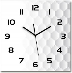 Üveg nagy lógó óra Hatszögletű háttér 60x60cm