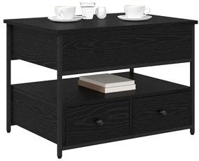 Dohányzóasztal fiókkal Musta tammi 70x50x50cm Faanyag