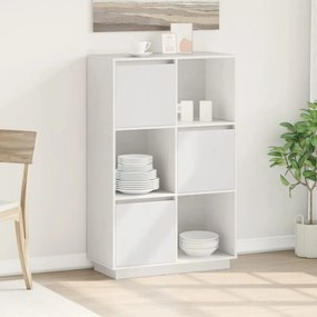 fehér tömör fenyőfa magasszekrény 74x35x117 cm