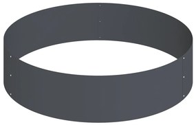 Fém Virágcserép Acél/Antracit Acél Nagy Tartós
