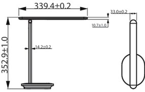 Philips - LED érintős asztali lámpa IVORY LED/5W/5V 2700-5000K CRI 90