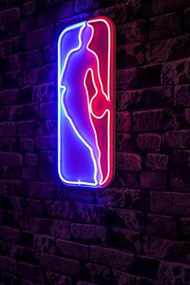 Műanyag LED-es fali dekoráció, The Logo Jerry West - Multicolor
