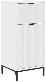 Fürdőszoba bútor szett fiókkal tárolóval Fehér Műanyag fa, fém