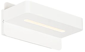Modern fali lámpa fehér, LED-del, USB-vel és kapcsolóval - Ted