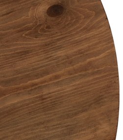 Kerek Étkezőasztal Rusztikus Tölgy/Fekete Színben. LINO 100 cm